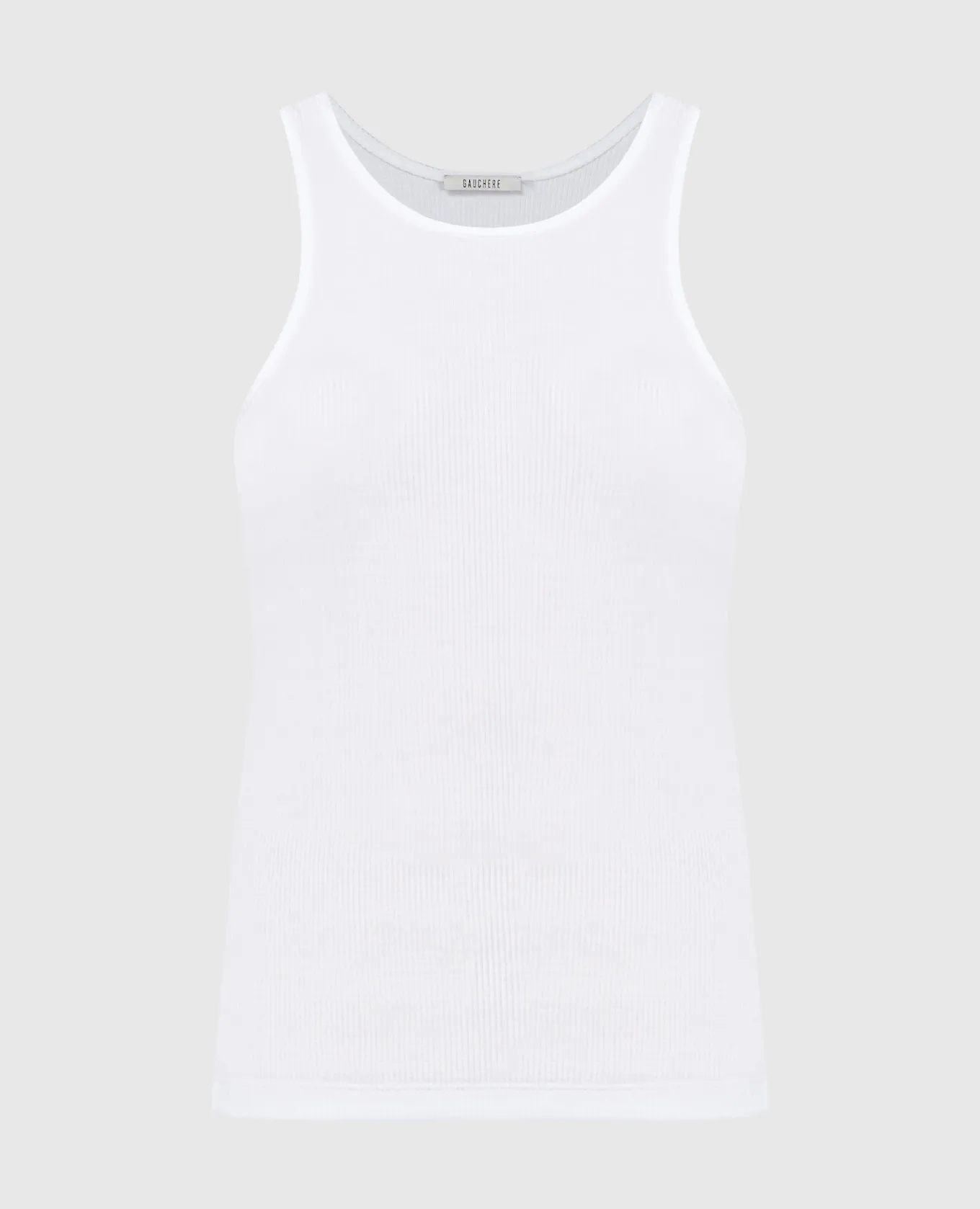 Gauchere White top with a scar
