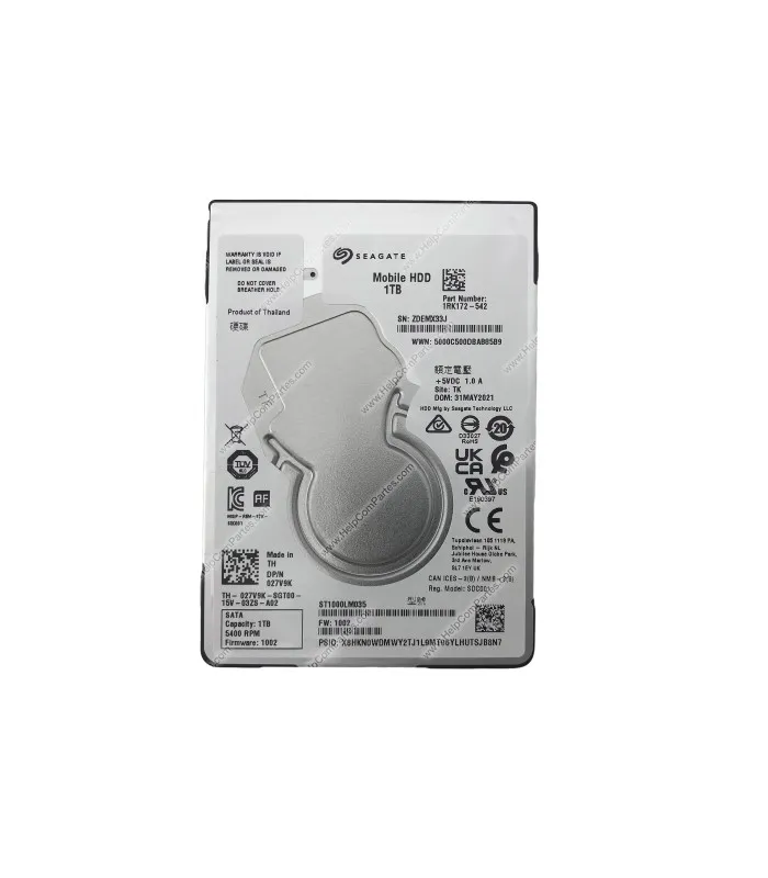 HDD SEAGATE MOBILE 1TB 2.5" 7mm SATA 6Gb/s 128MB 5400RPM/NOTEBOOK/ 027V9K