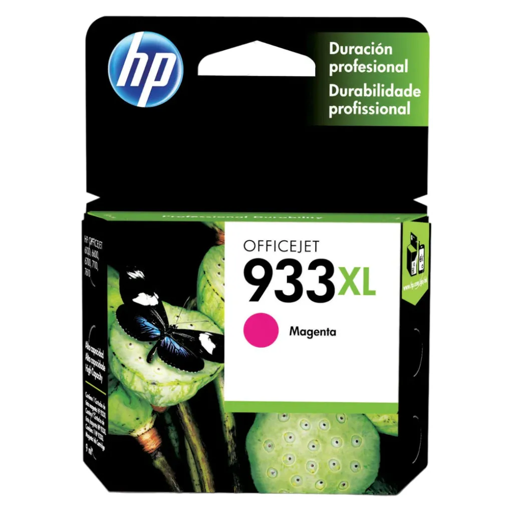 HP Cartucho de Tinta Original Magenta 933XL (CN055AL)