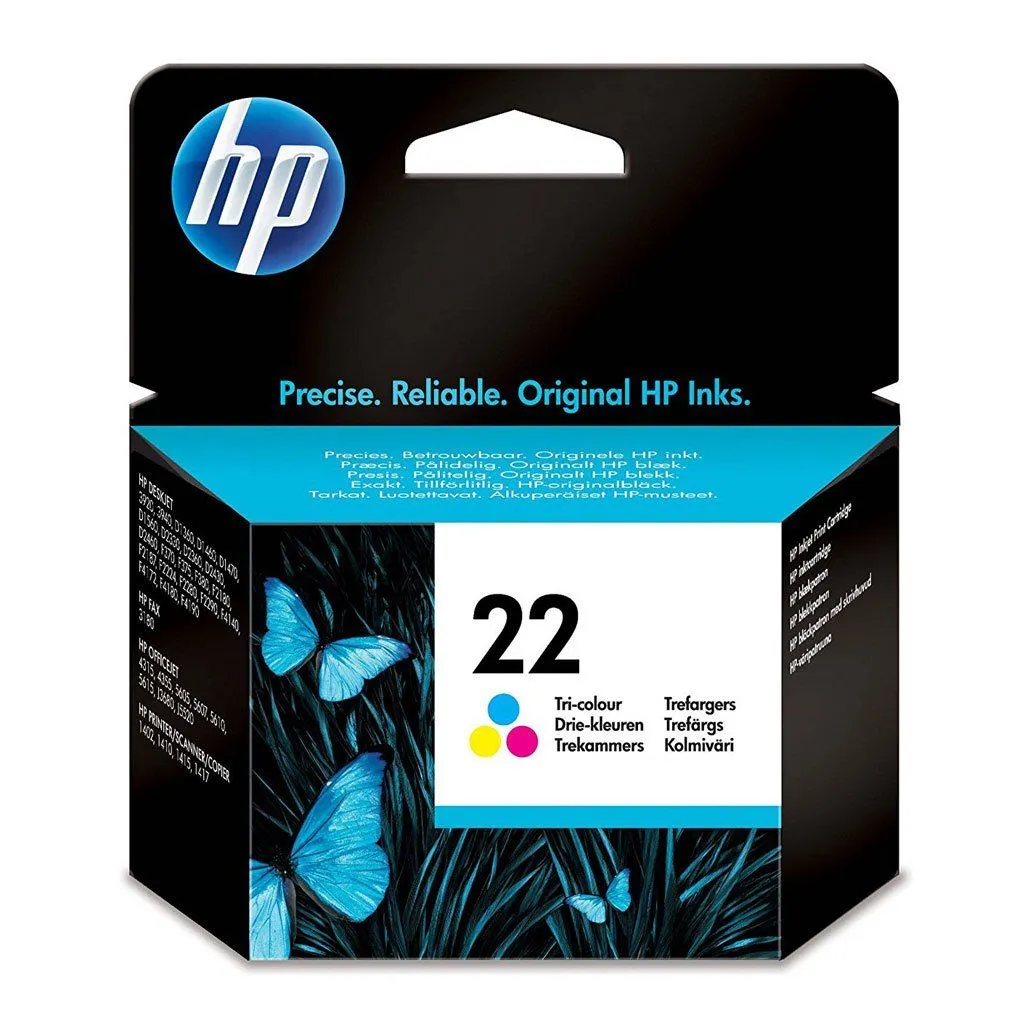 HP Cartucho de Tinta Original Tricolor 22 (C9352AL)