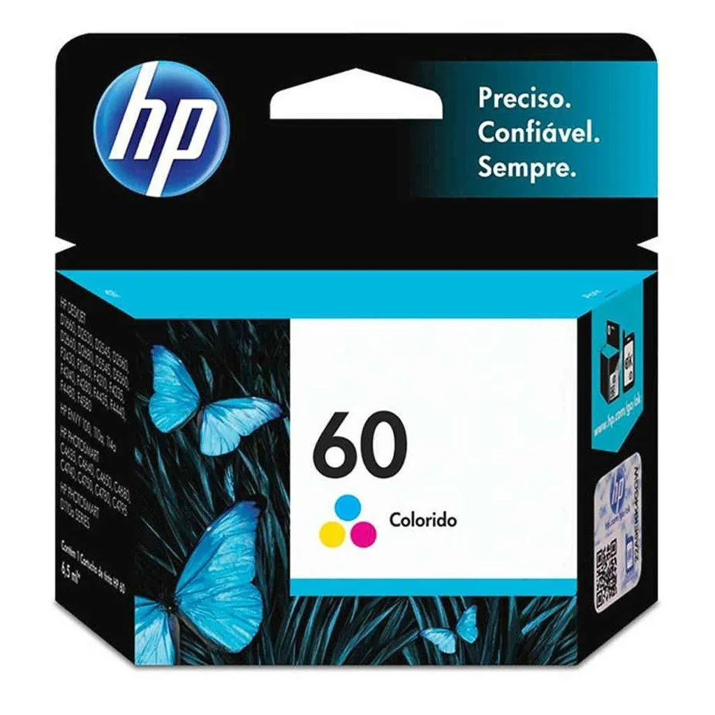 HP Cartucho de Tinta Original Tricolor 60 (CC643WL)