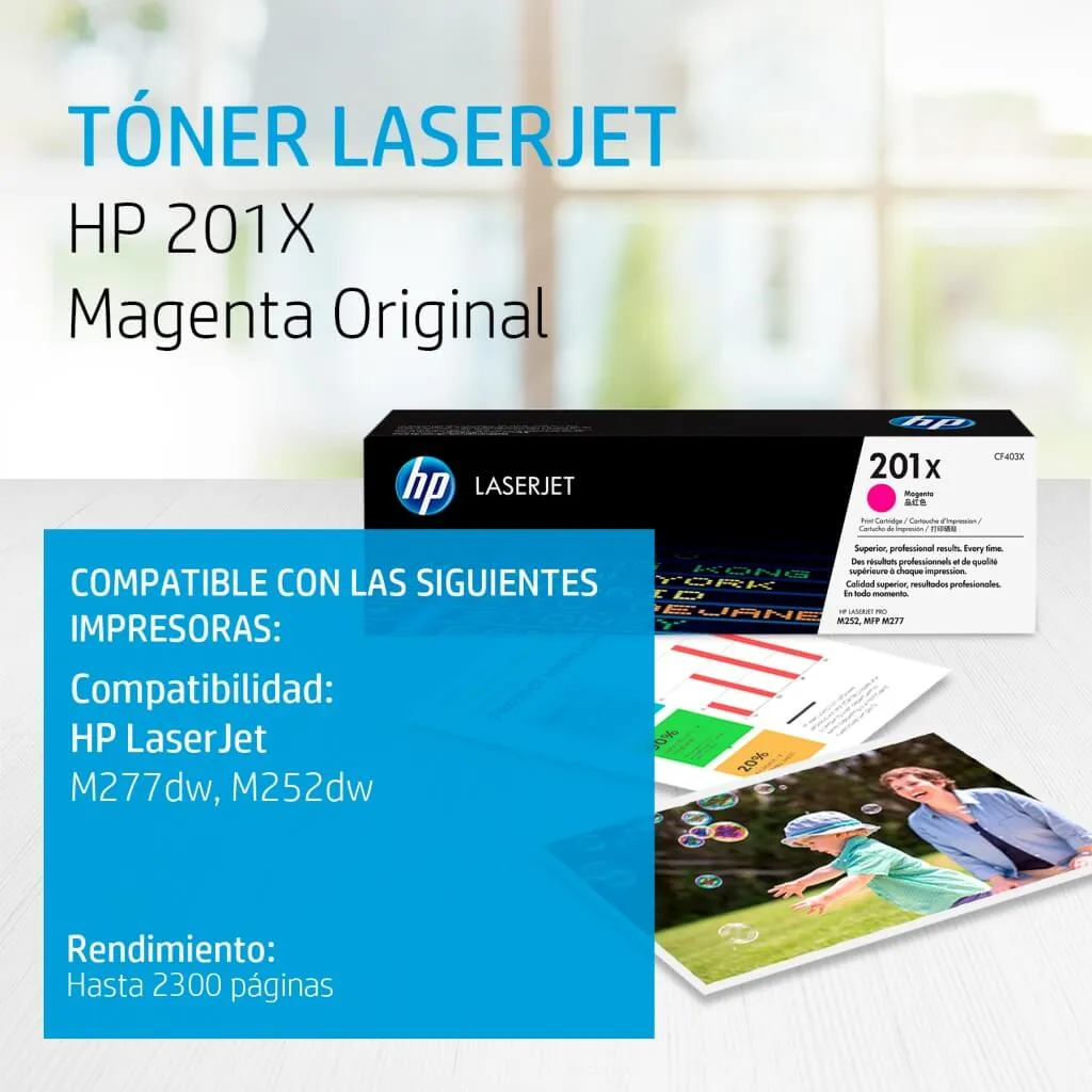HP Tóner de Tinta Original 201X, CF400X
