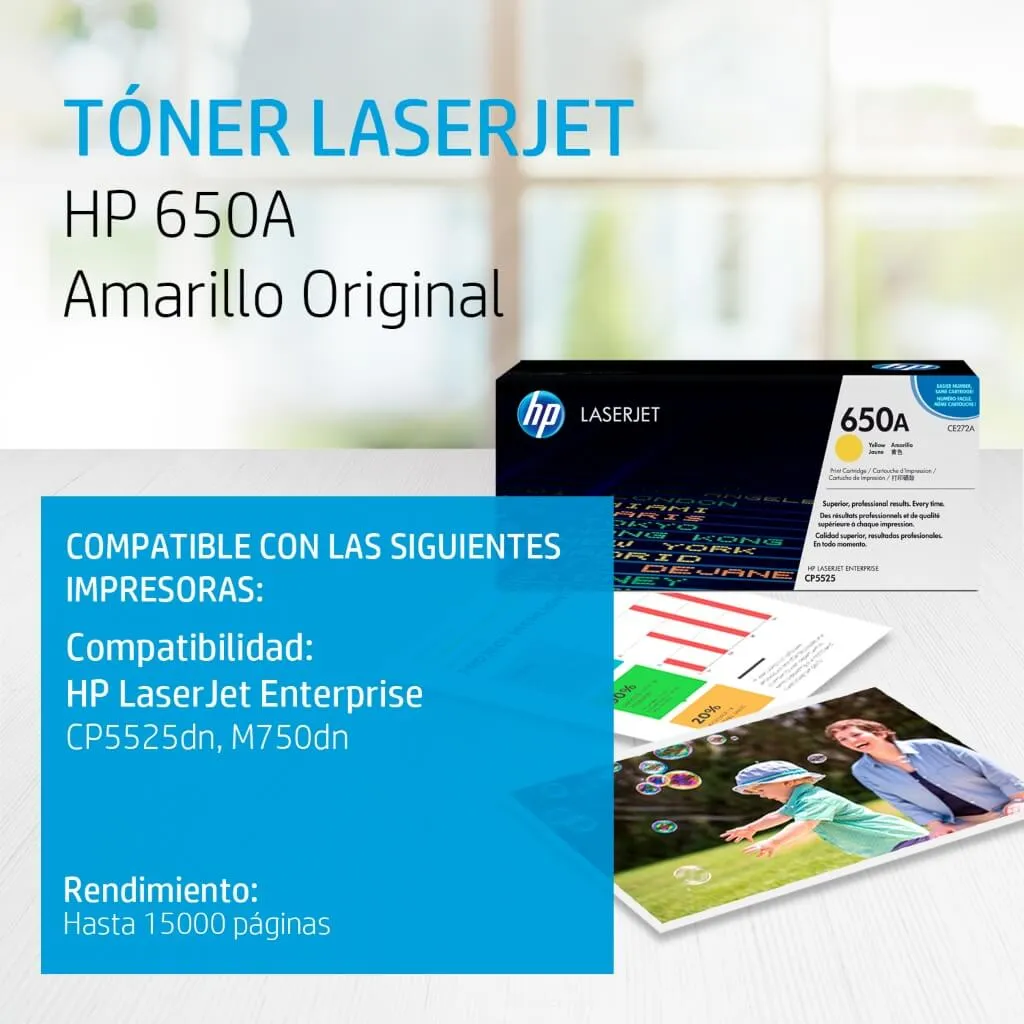 HP Tóner de Tinta Original 650A