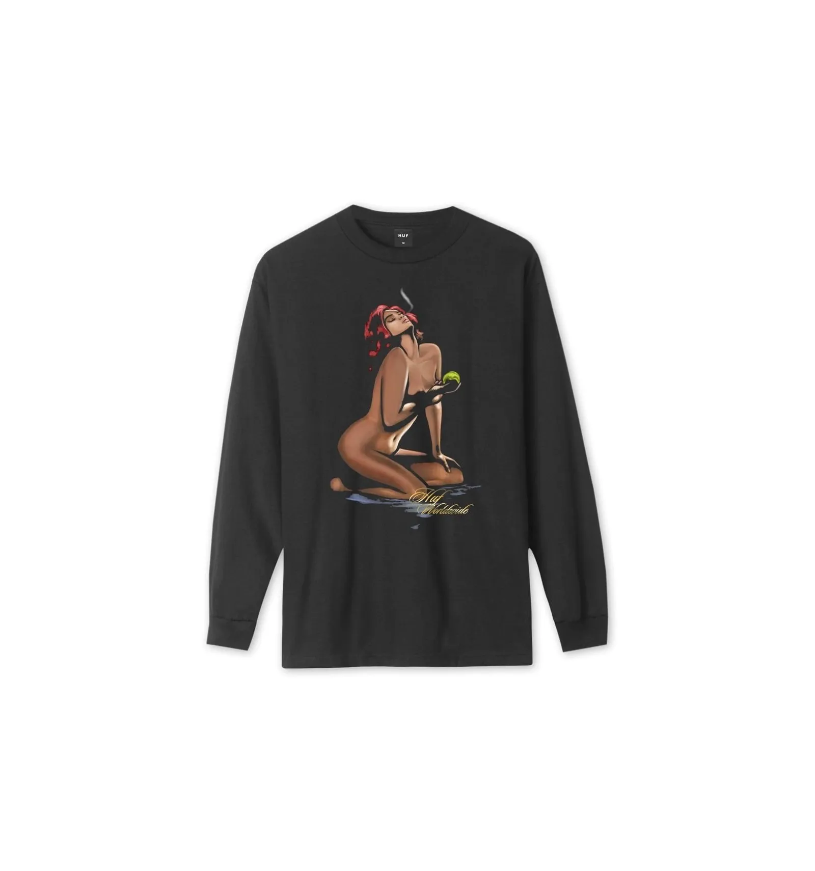 HUF EVES APPLE L/S TEE BLACK