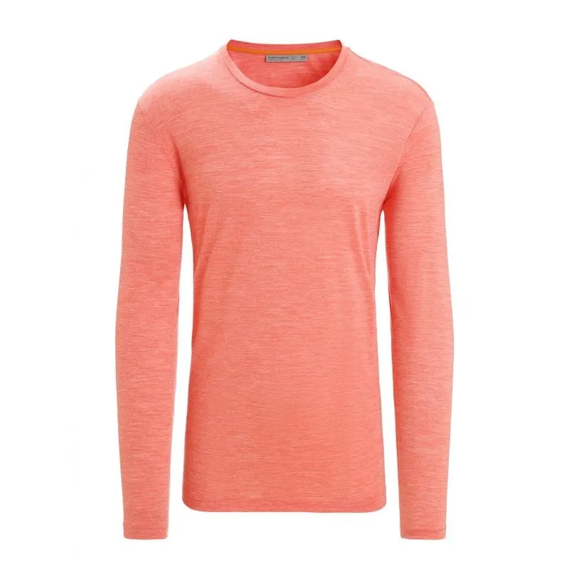 ICEBREAKER Sphere II Tee manga larga (Vibrant Earth Heather) Hombre