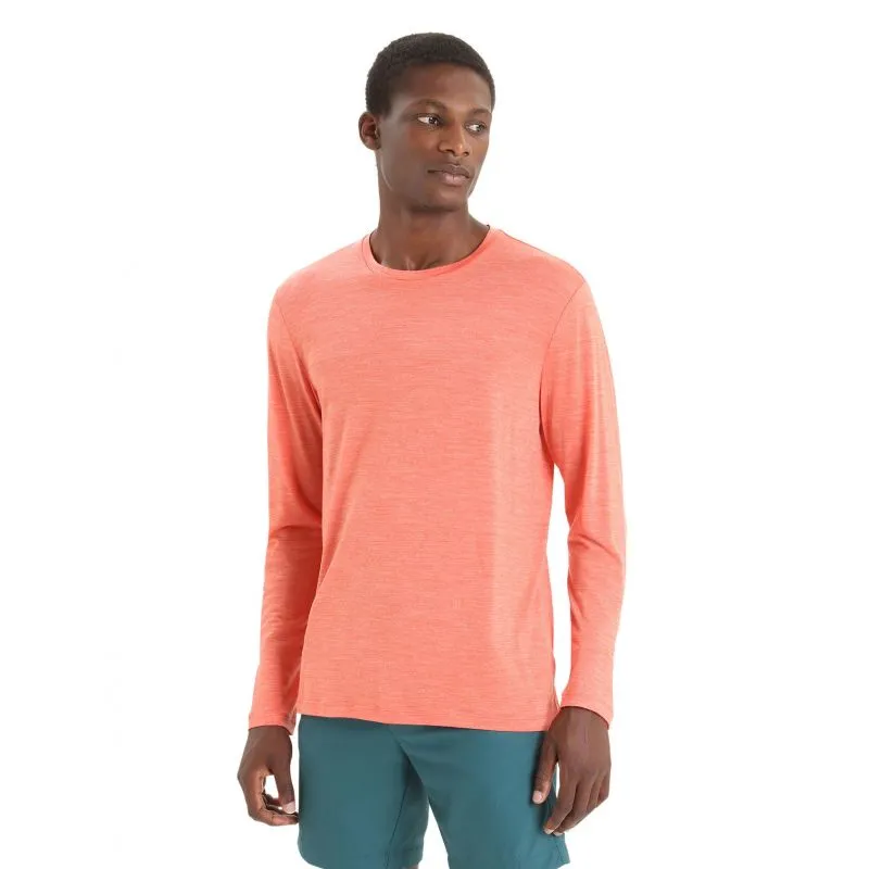 ICEBREAKER Sphere II Tee manga larga (Vibrant Earth Heather) Hombre