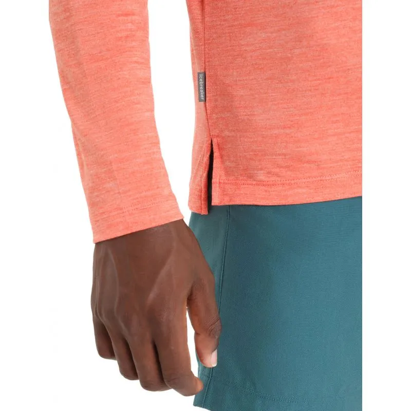 ICEBREAKER Sphere II Tee manga larga (Vibrant Earth Heather) Hombre