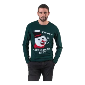 Jack & Jones Crumble Knit Crew Neck Blue