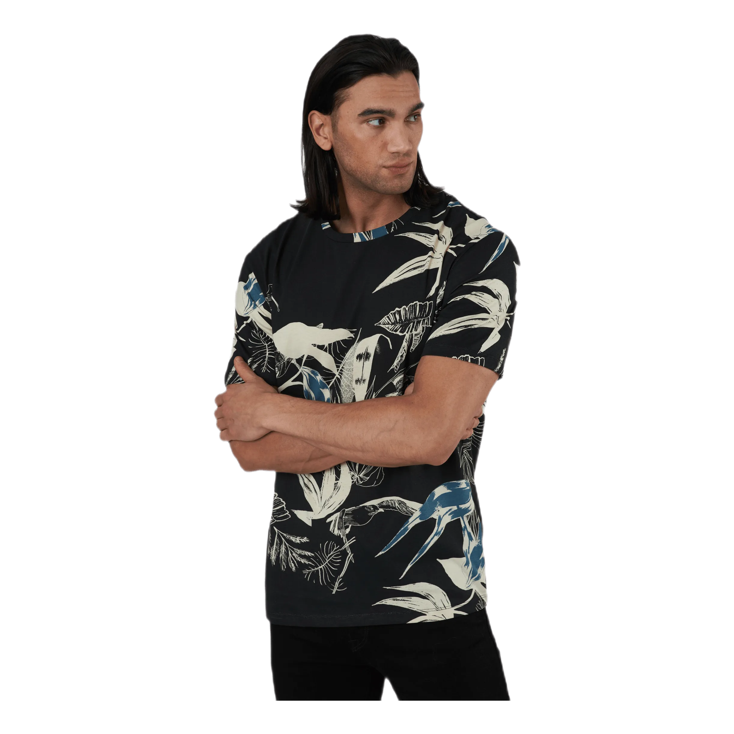 Jack & Jones Monet Tee Ss Crew Neck Black