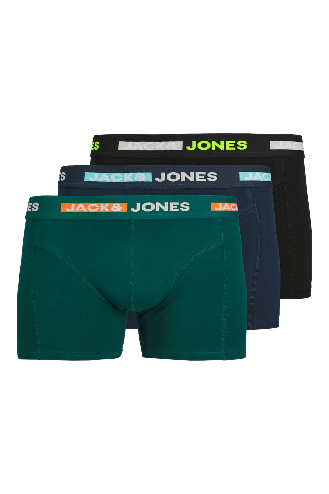 Jack & Jones Pack 3 bóxers de algodón