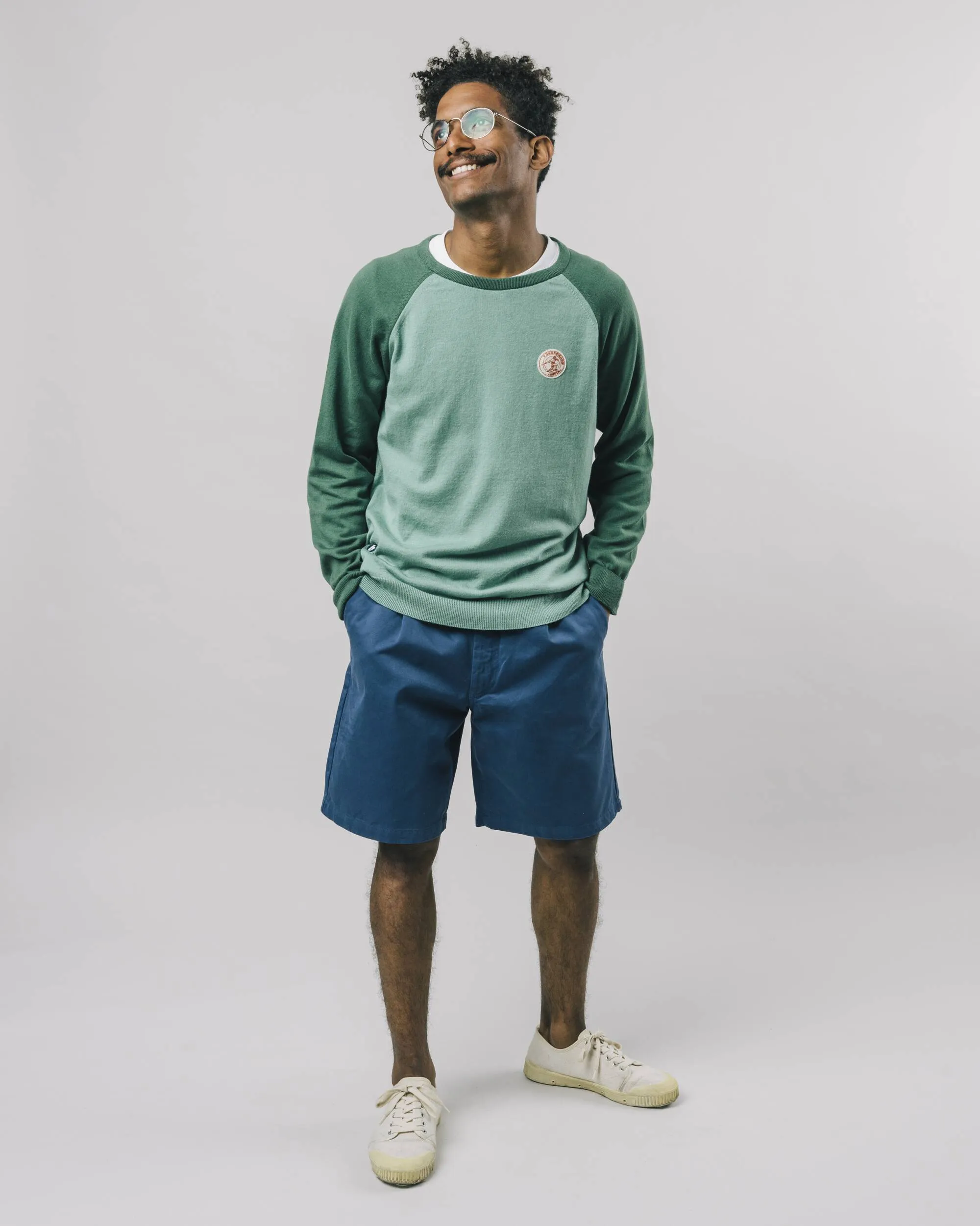 Jade Color Block Sweater