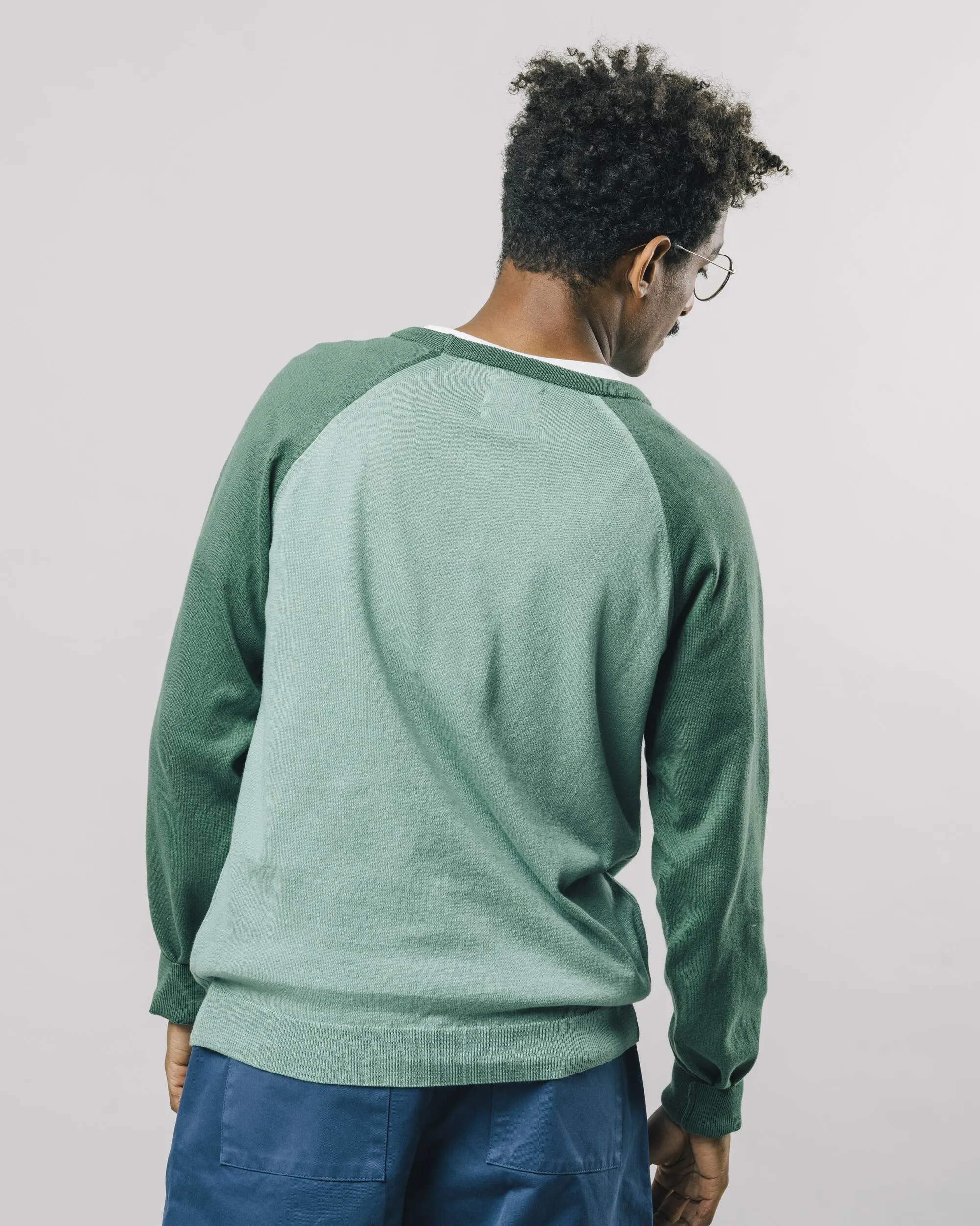 Jade Color Block Sweater