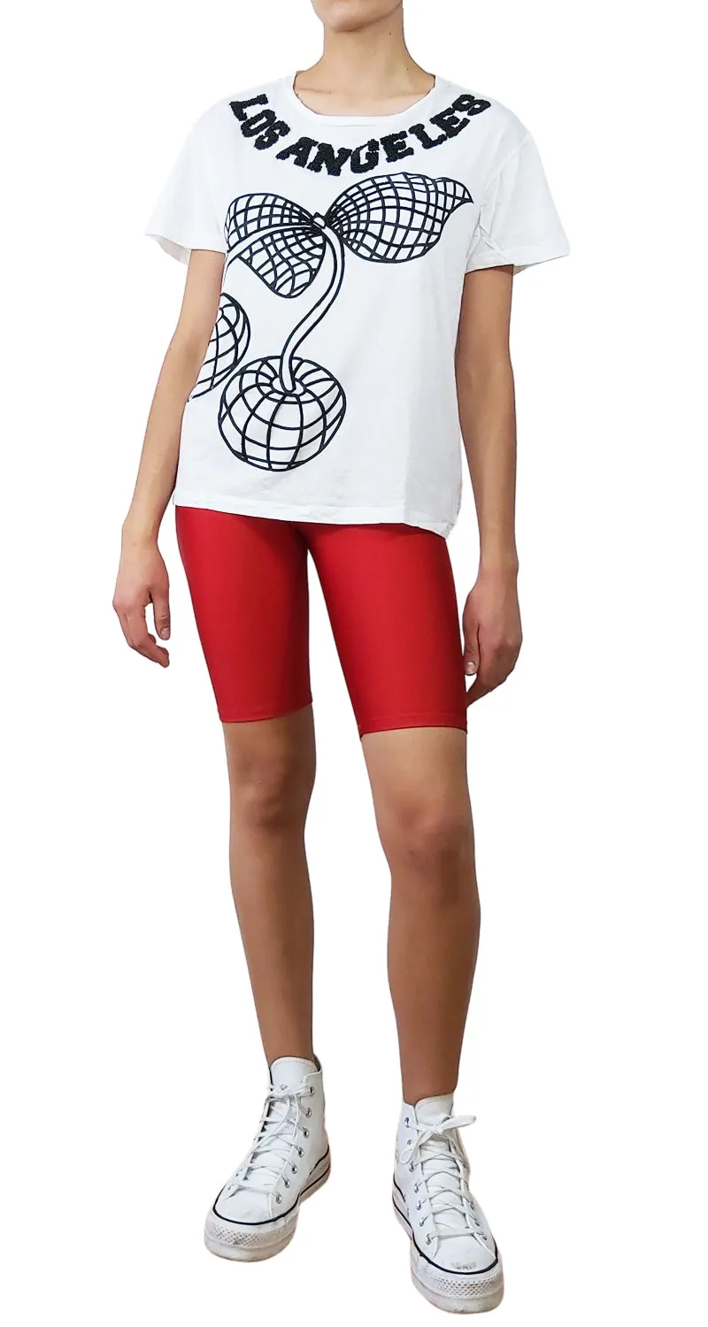 JAZMIN CHEBAR Polera Los Angeles Blanca