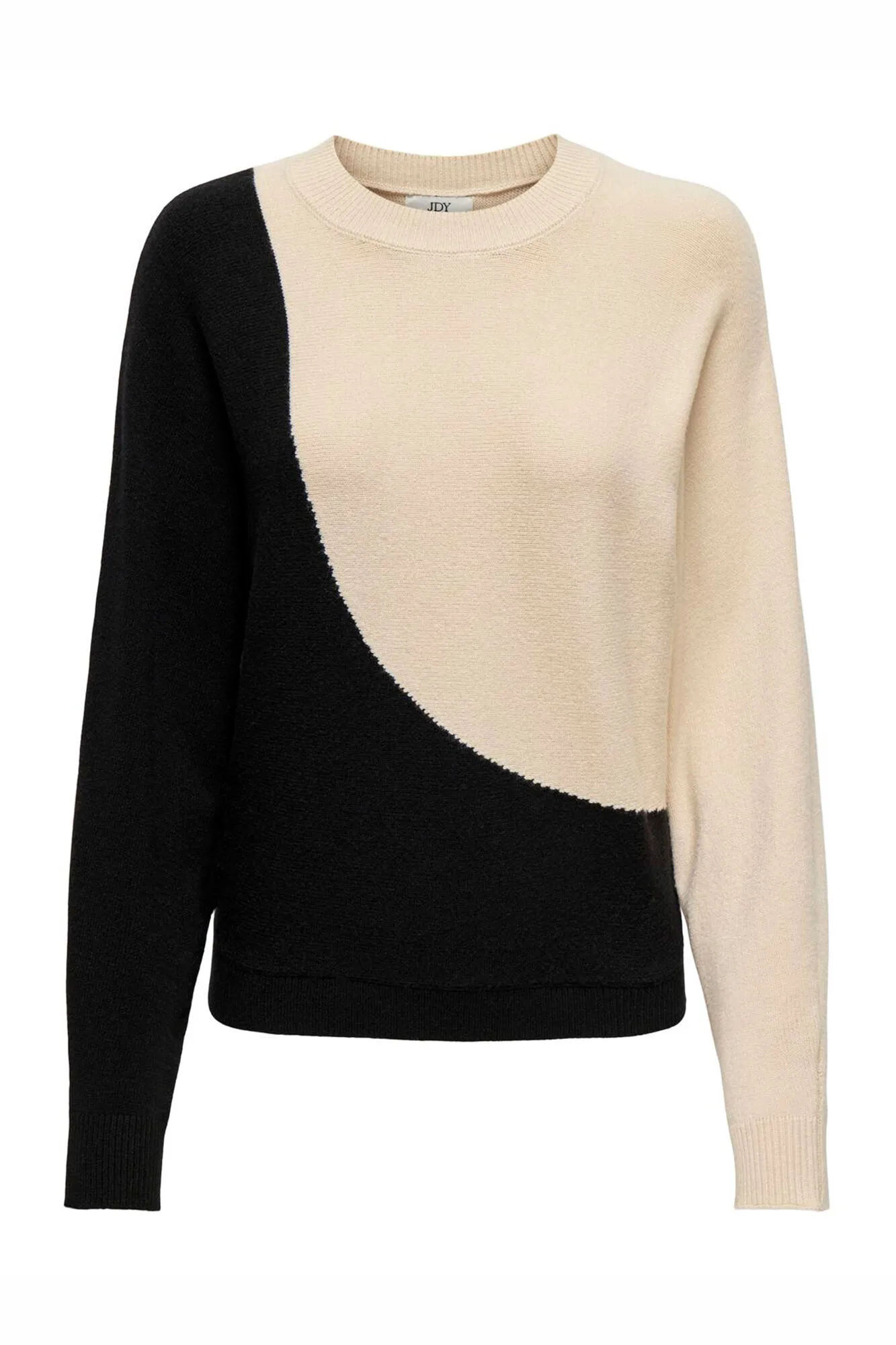 JDY Jersey de manga larga y cuello redondo