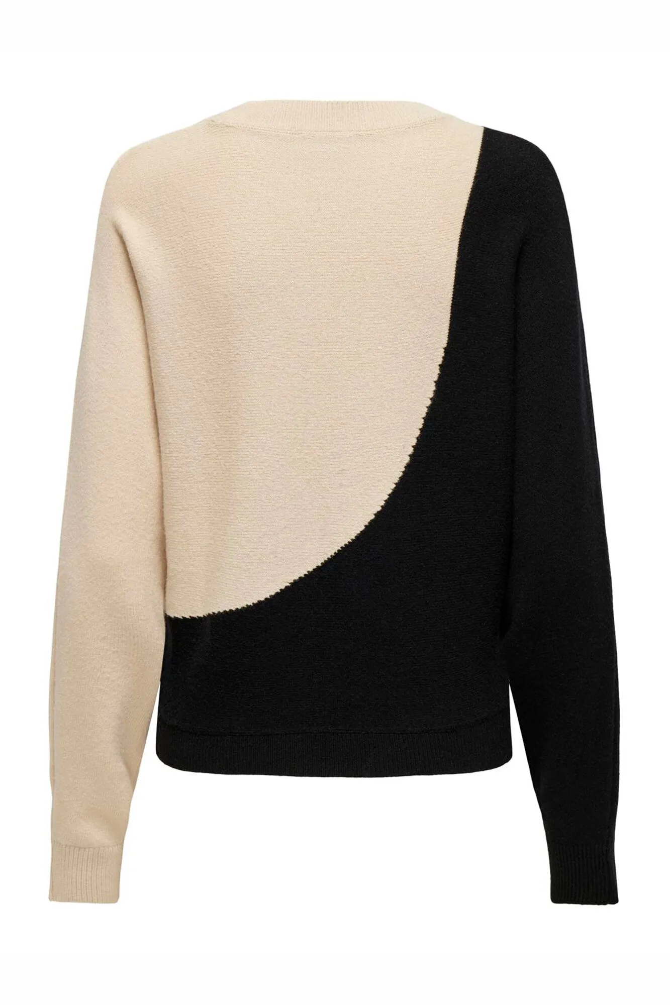 JDY Jersey de manga larga y cuello redondo