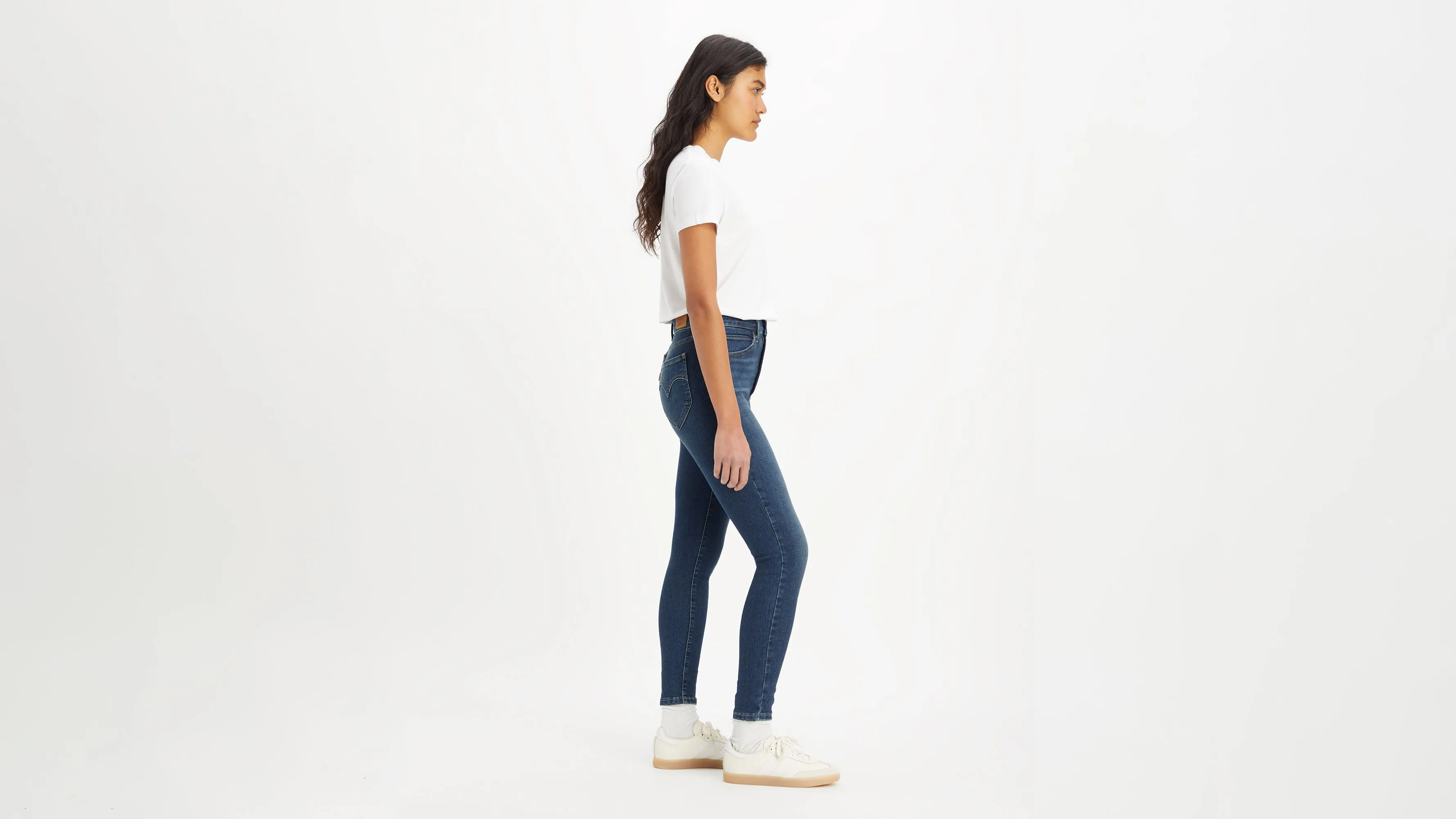 Jeans Ceñidos Retro De Tiro Alto