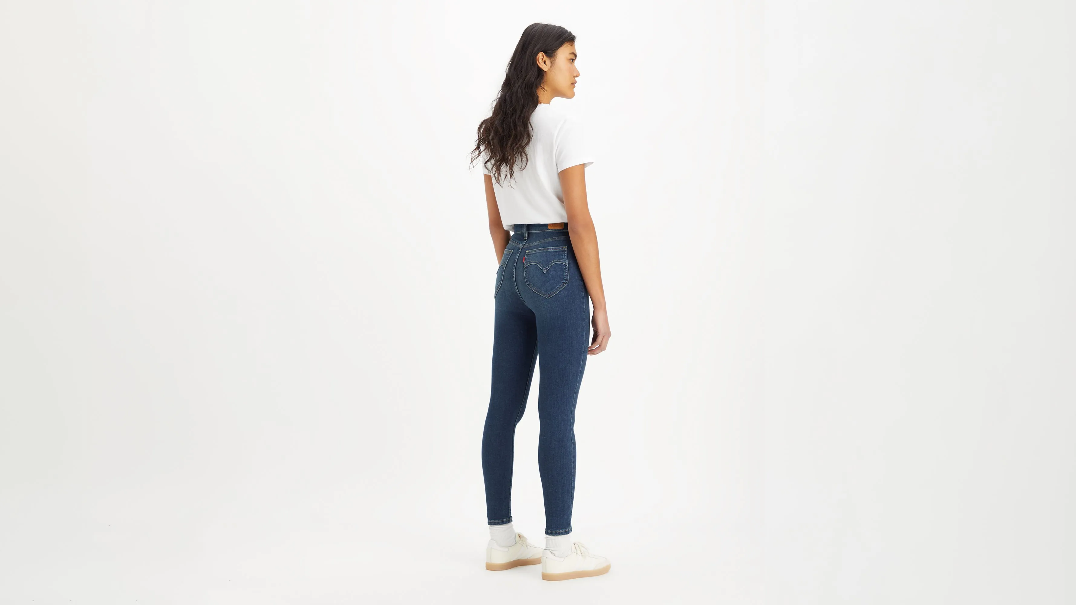 Jeans Ceñidos Retro De Tiro Alto