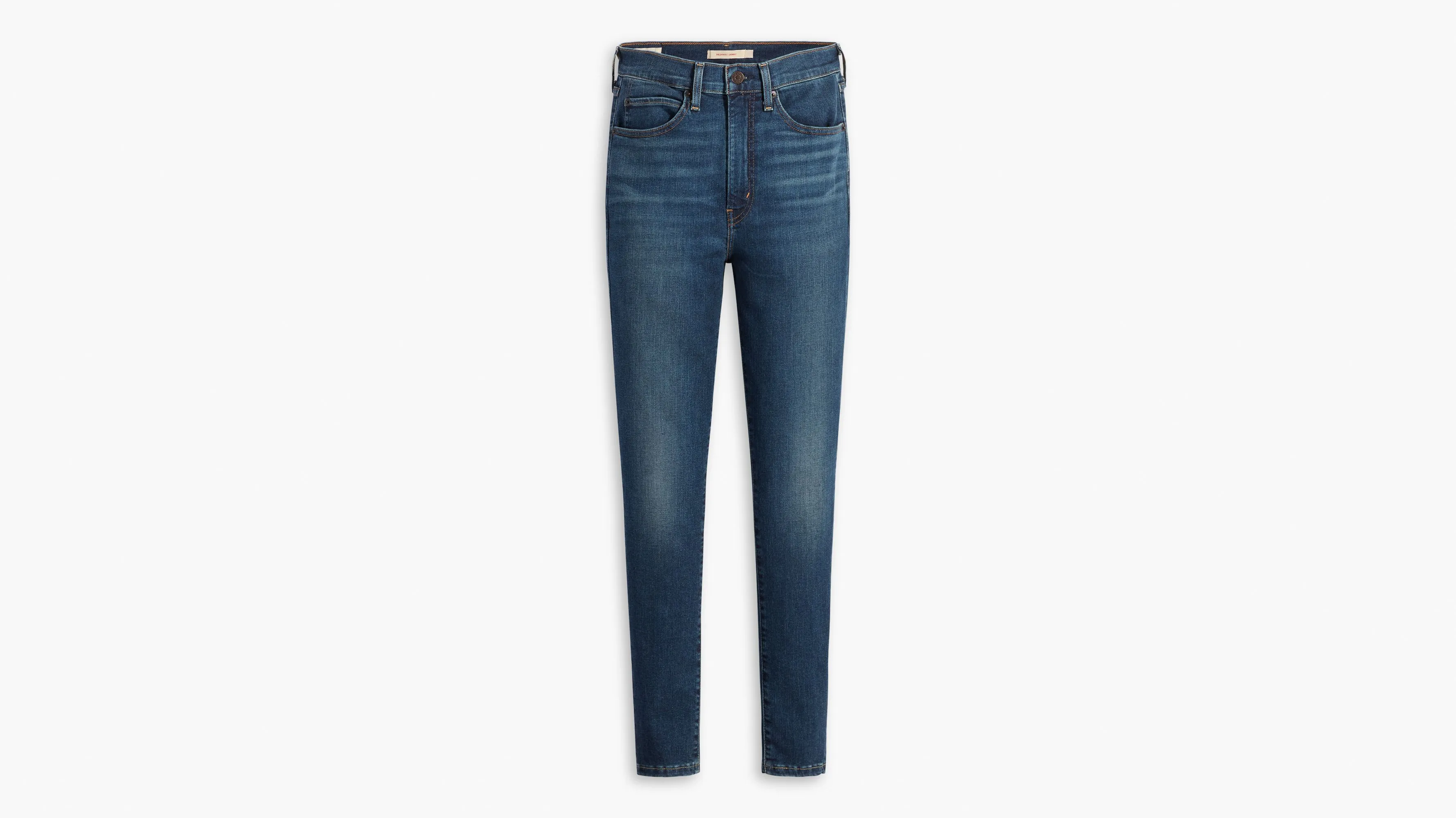 Jeans Ceñidos Retro De Tiro Alto