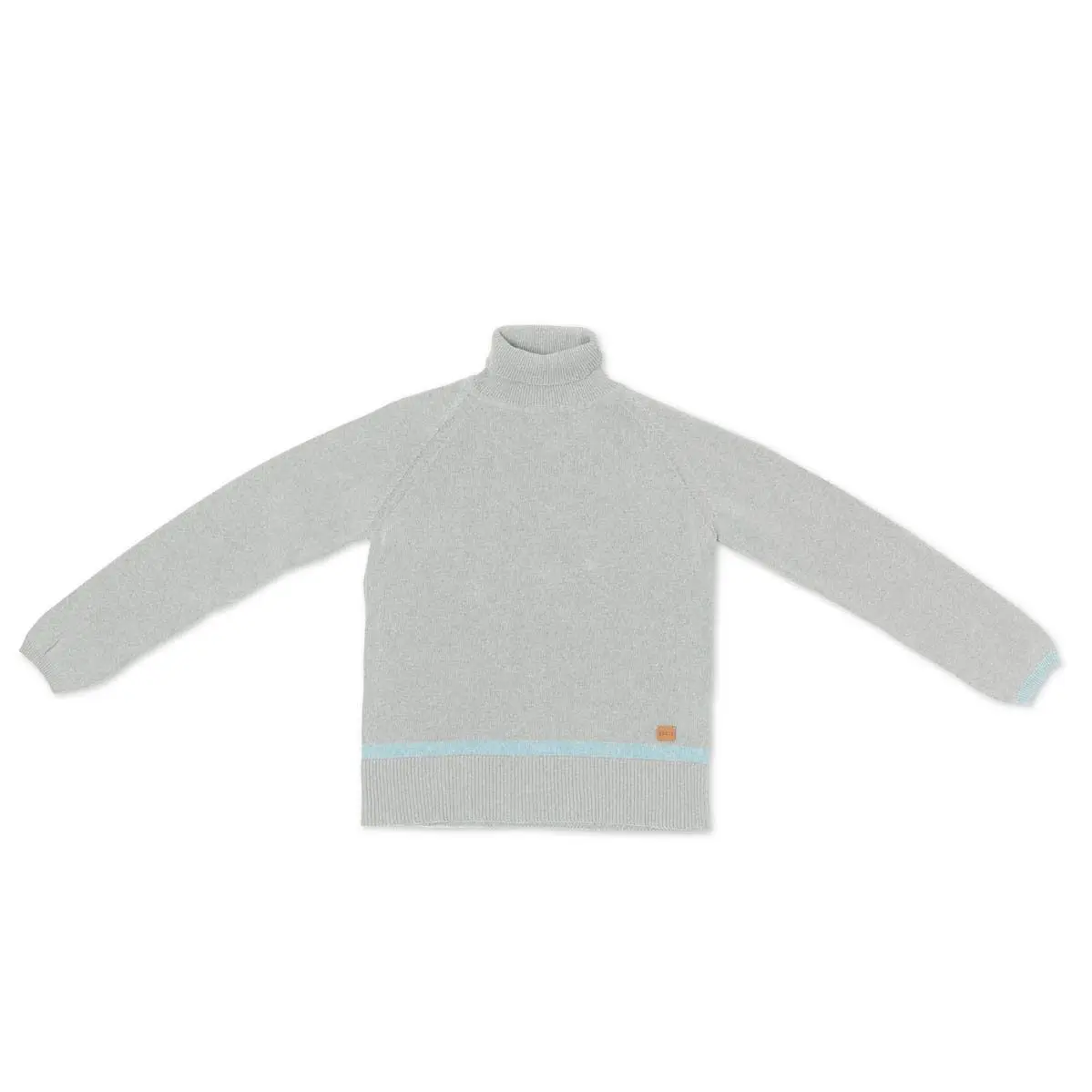 Jersey cuello alto de algodón orgánico