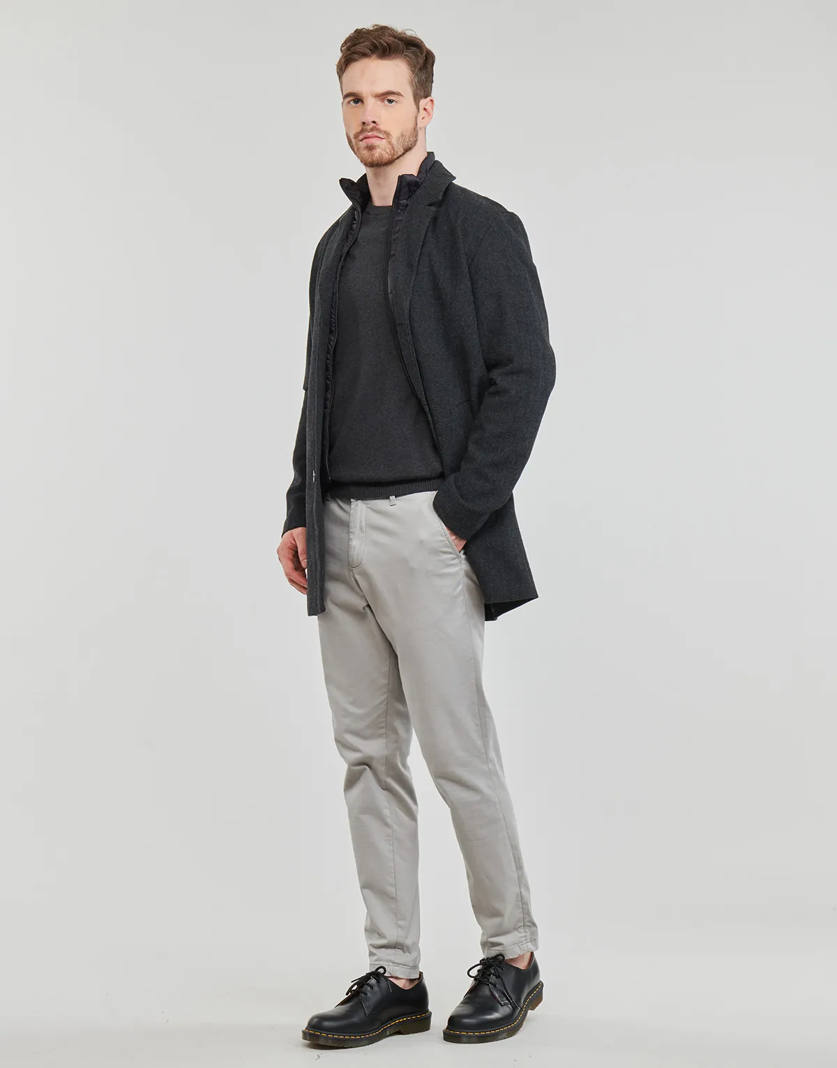 JJZAC INSERT WOOL COAT