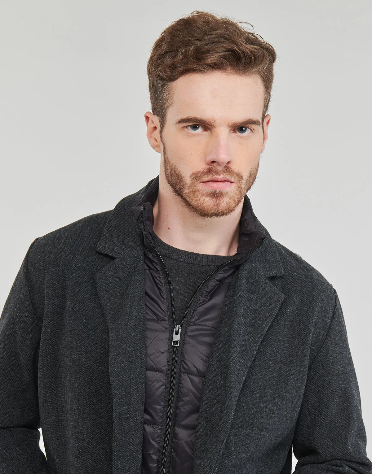 JJZAC INSERT WOOL COAT