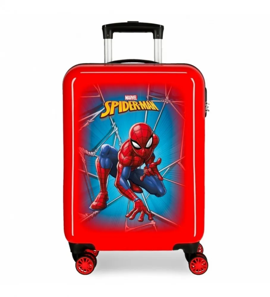 JOUMMA BAGS MALETA DE CABINA SPIDERMAN BLACK RÍGIDA 38X55X20CM