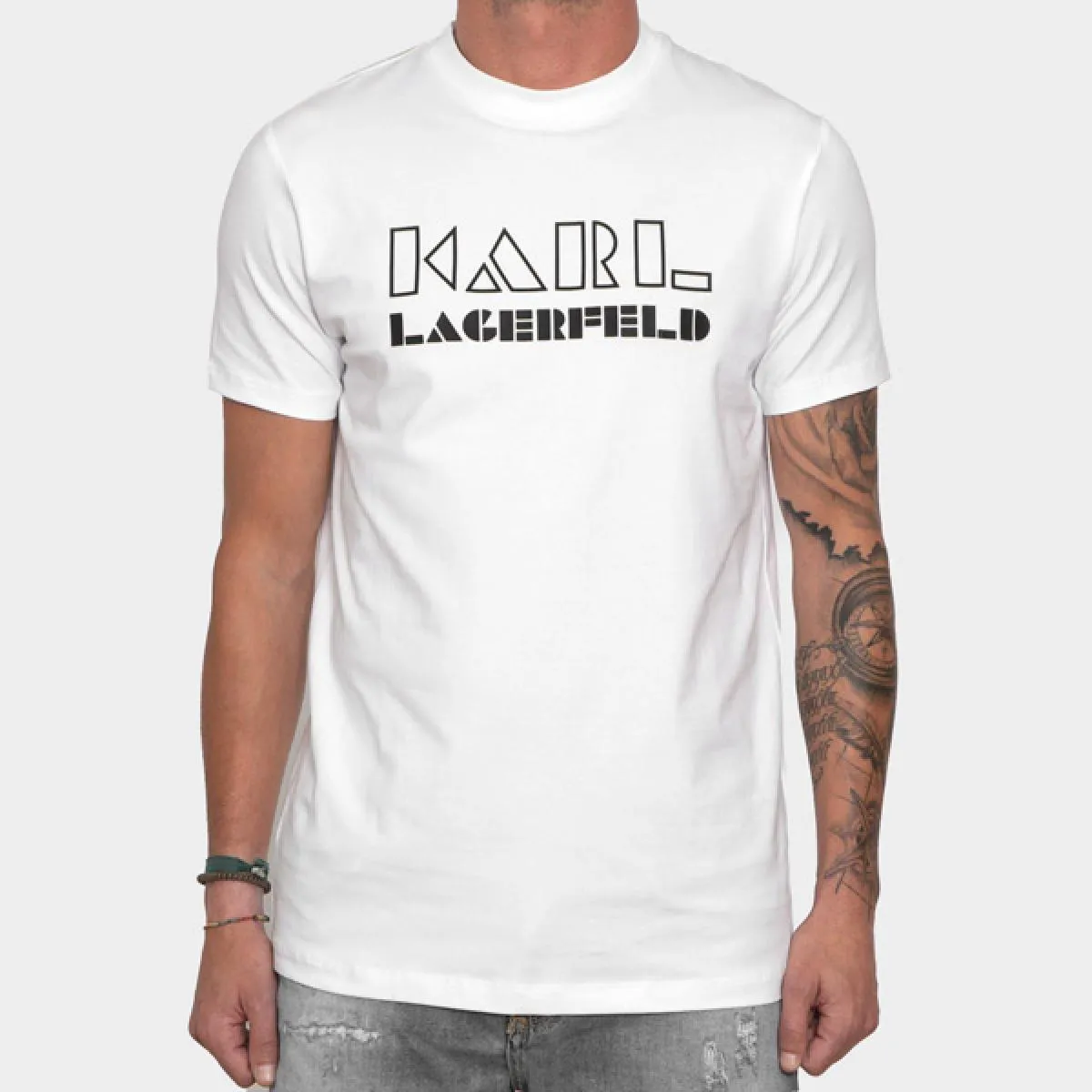 KARL LAGERFELD  CAMISETA BLANCA