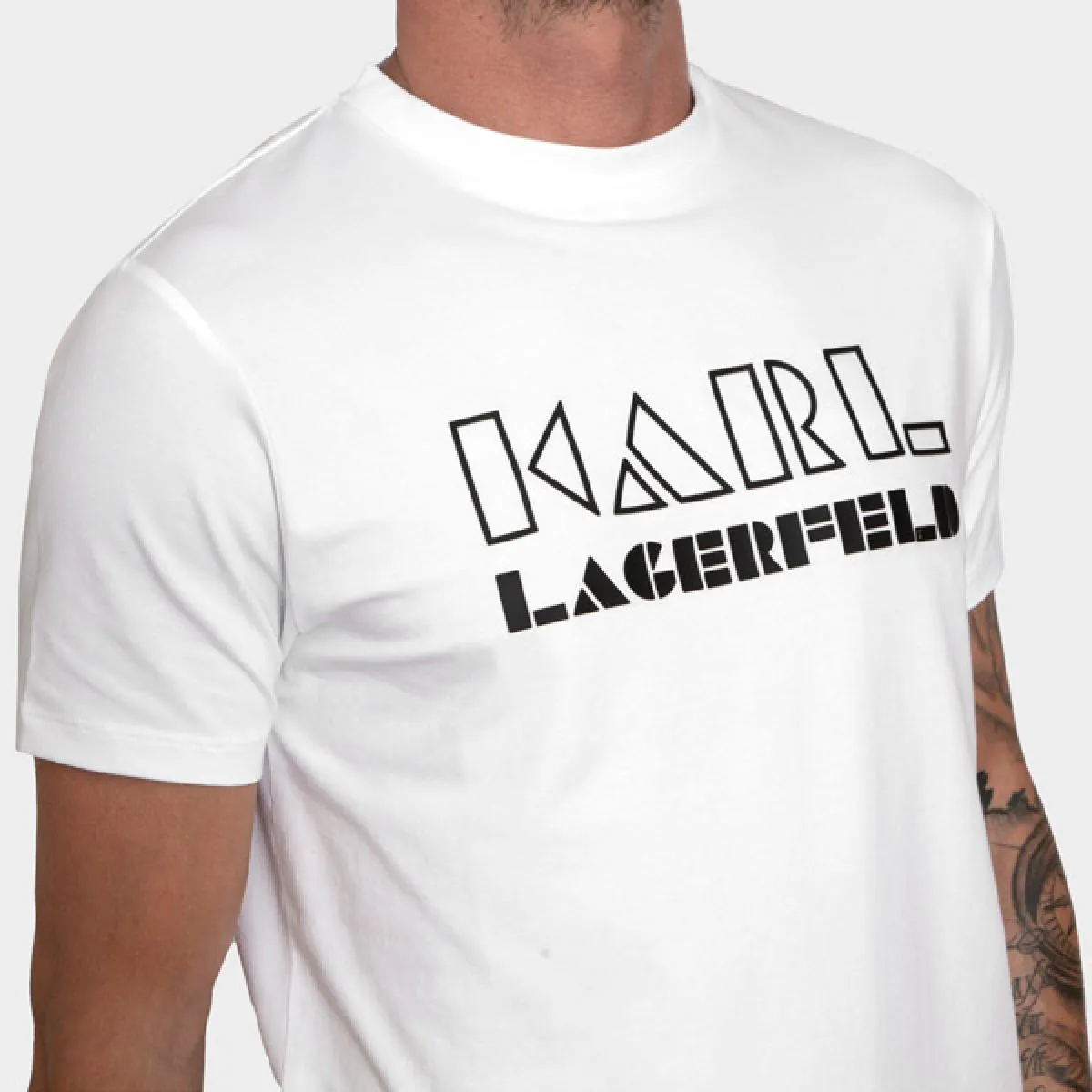 KARL LAGERFELD  CAMISETA BLANCA