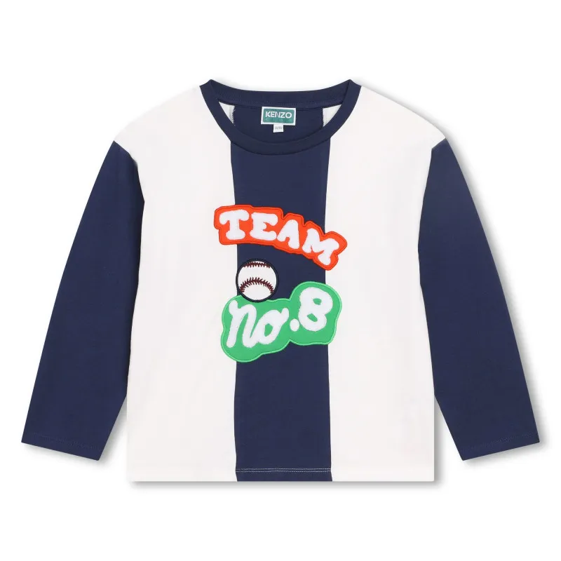 KENZO KIDS Camiseta de rayas verticales