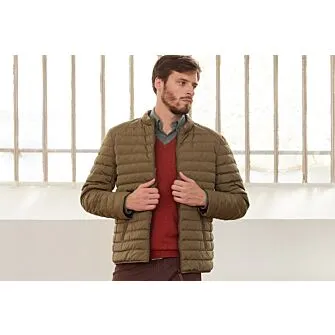 KHAKI LIGHTWEIGHT PUFFER JACKET  SVEN III