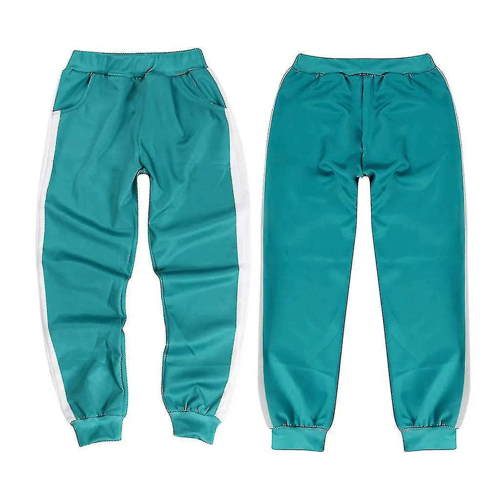 Kids Squid Game Number Printed Cosplay Tracksuit Set Coat Tops + Trousers Lounge Wear Costume