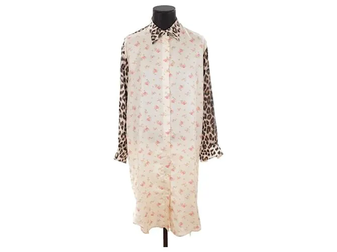 La Prestic Ouiston Vestido de seda Beige 