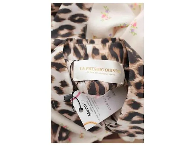 La Prestic Ouiston Vestido de seda Beige 
