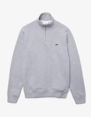 Lacoste Sudadera de hombre en algodón con cuello alto de cremallera