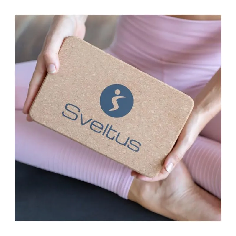 Ladrillo de yoga SVELTUS corcho (Marrón)