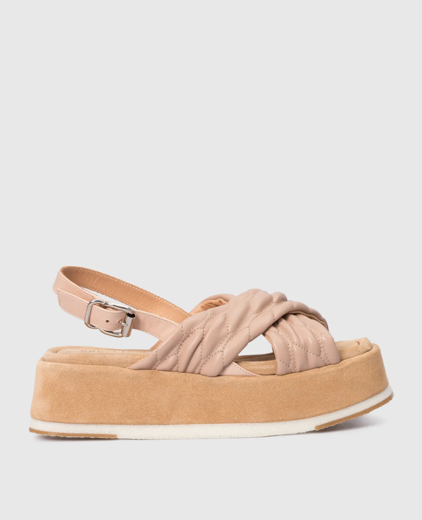 Laura Bellariva Beige pleated sandals
