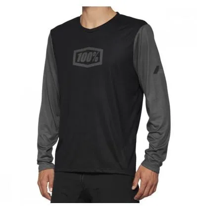 Maillot MTB Hombre 100% Bike Maillot de manga larga AIRMATIC (Negro)