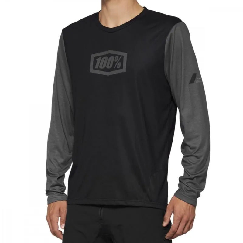 Maillot MTB Hombre 100% Bike Maillot de manga larga AIRMATIC (Negro)