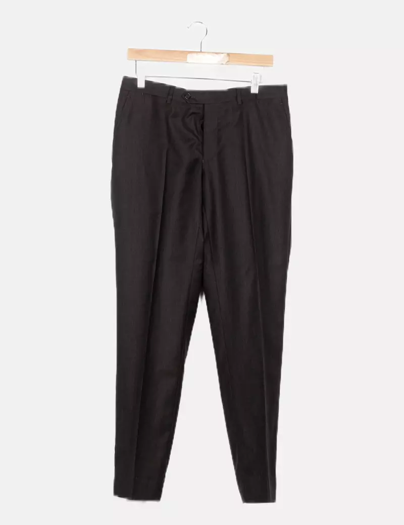 Massimo Dutti Conjunto chaqueta pantalón marengo