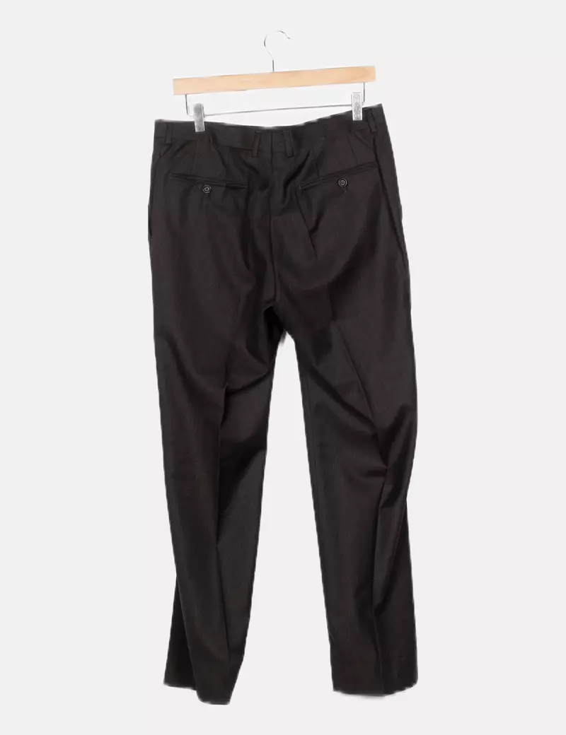 Massimo Dutti Conjunto chaqueta pantalón marengo