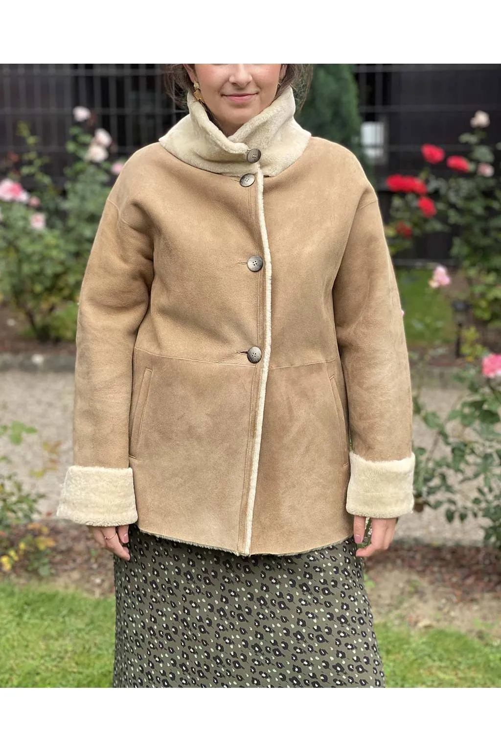 Medinapiel  19008 indy double face coat
