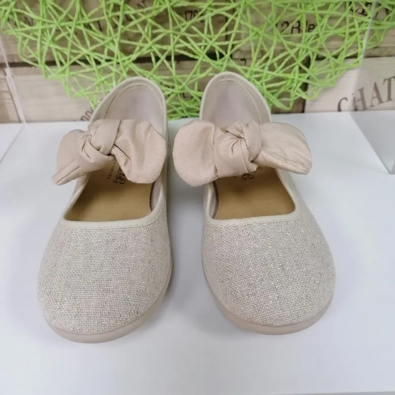 Merceditas Lazo Lino Beige Metal 120809 Tokolate