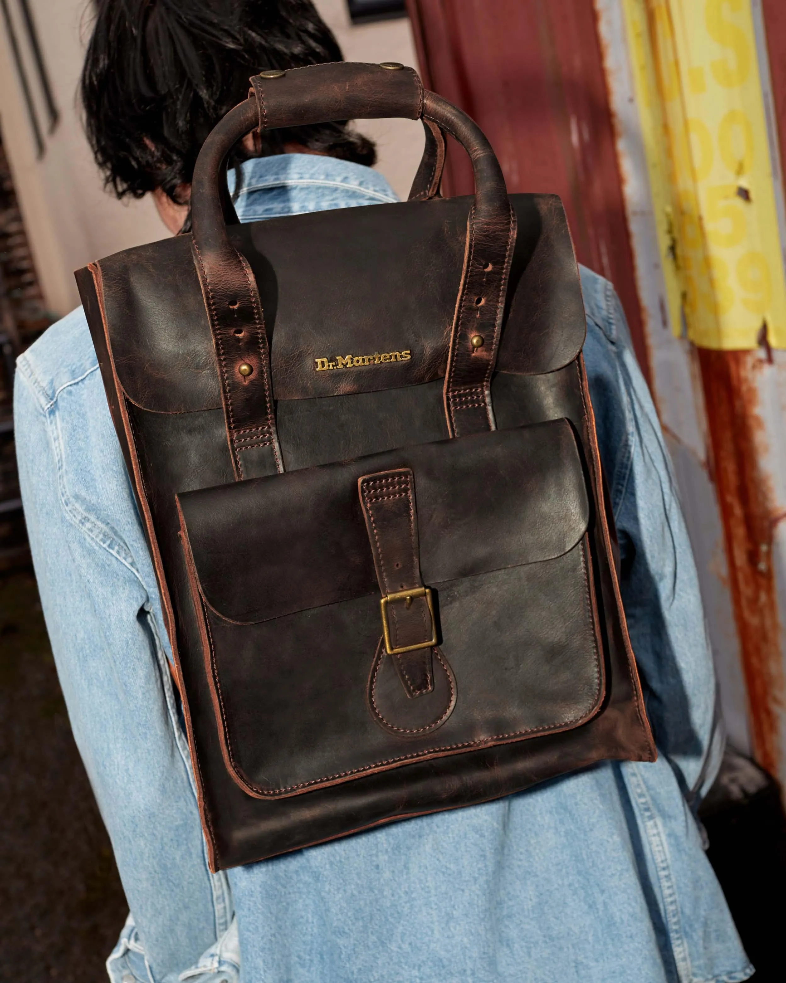 Mochila de piel Waxed Full Grain