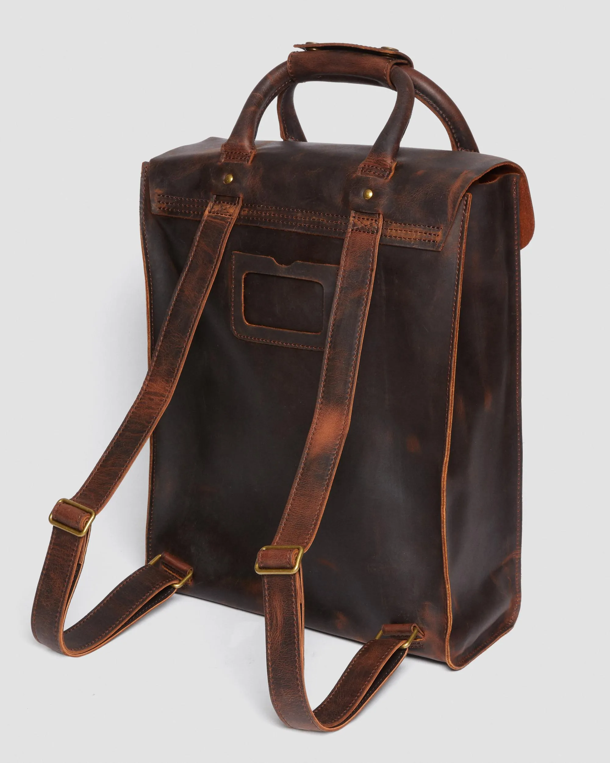 Mochila de piel Waxed Full Grain