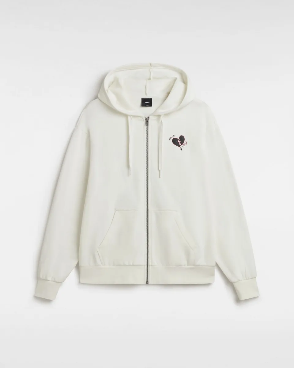 MOLETON VANS BROKEN HEARTS BLOUSANT ZIP HOODIE