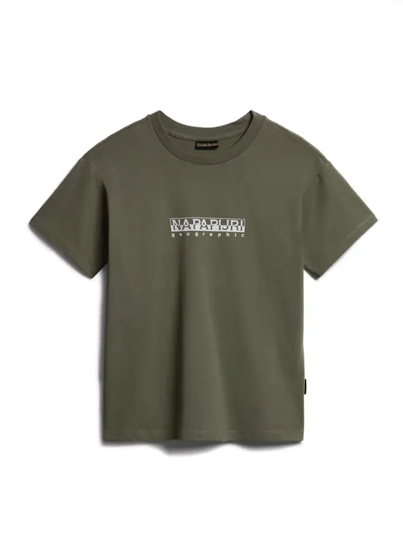 Napapijri S BOX W SS Camiseta de mujer de manga corta con texto