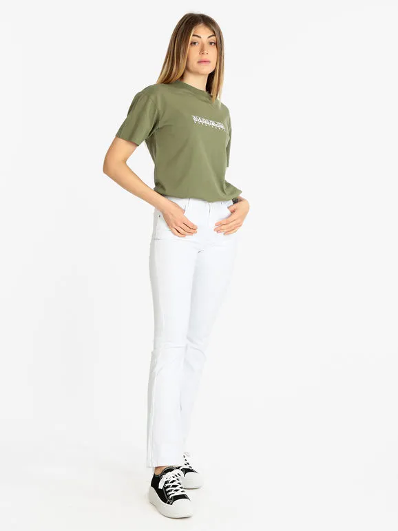 Napapijri S BOX W SS Camiseta de mujer de manga corta con texto