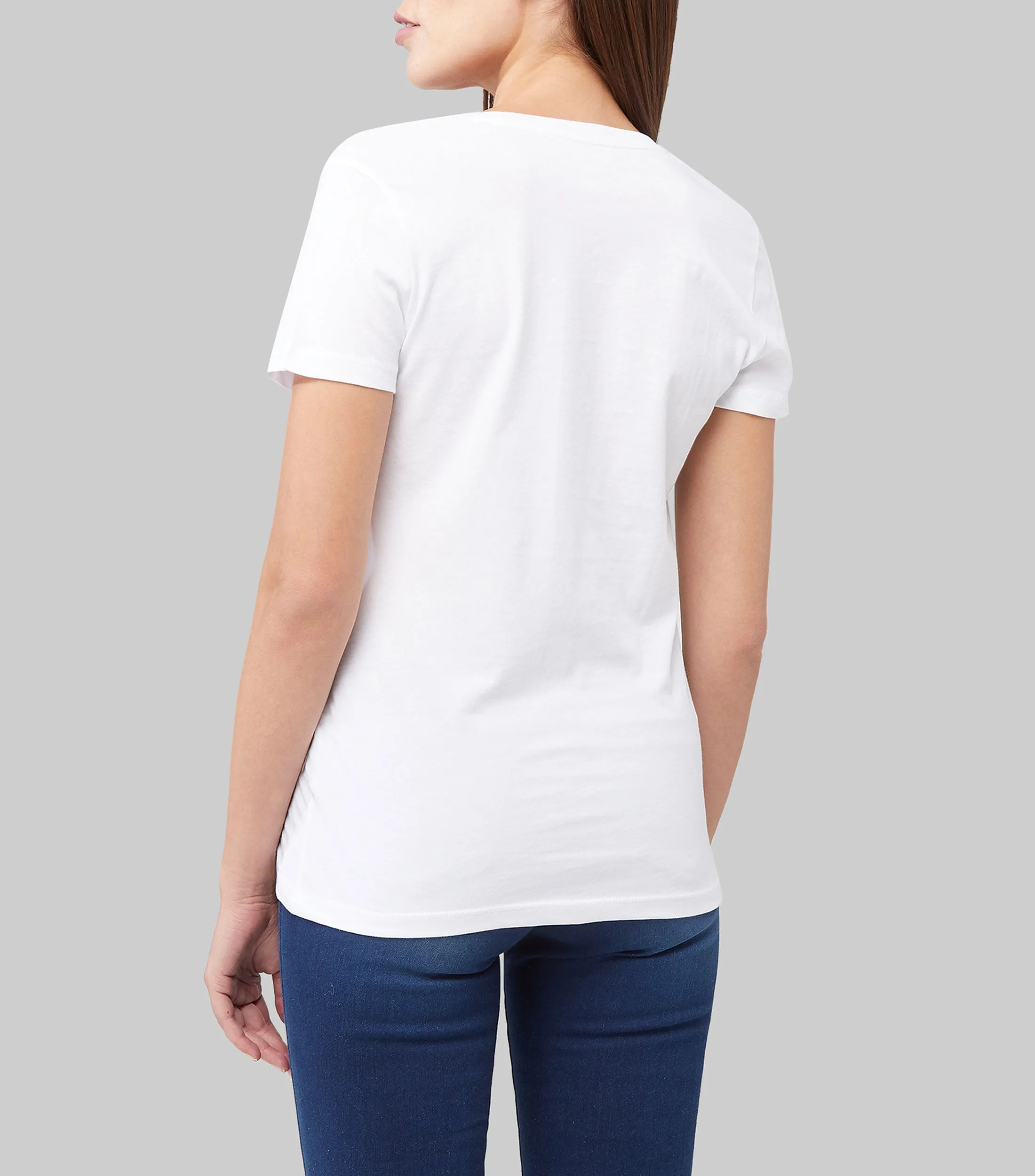 Nautica Playera cuello V manga corta lisa Mujer