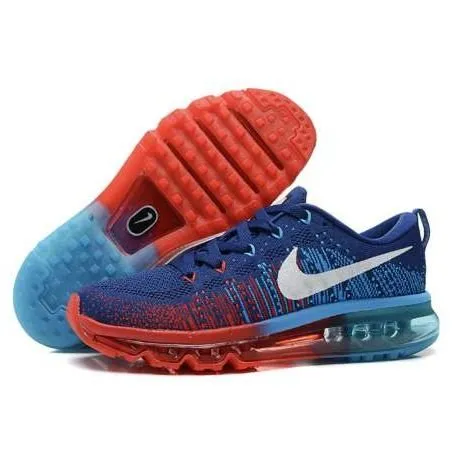 NIKE AIR MAX FLYKNIT AZUL Y ROJO