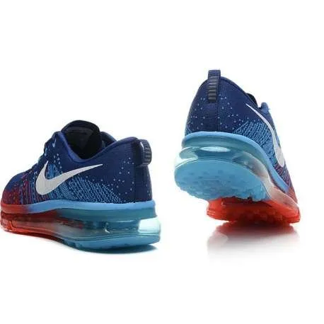 NIKE AIR MAX FLYKNIT AZUL Y ROJO